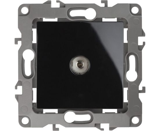 Розетка TV ЭРА 12-3102-06 проходная, IP20, 12, чёрный Б0027436 