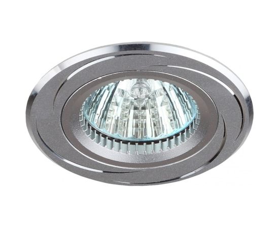 Алюминиевый светильник ЭРА KL34 AL/SL MR16,12V/220V, 50W серебро/хром C0043822 