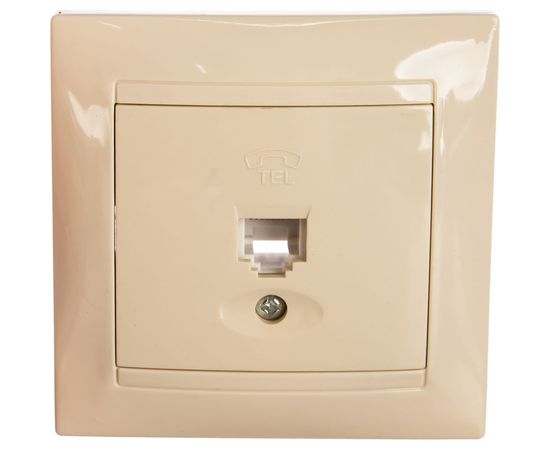 Телефонная розетка, слоновая кость RJ11 TDM Лама SQ1815-0115 