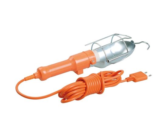 Переносной светильник IEK УП-1P, плоская вилка, с выключателем, 2Р, 10м, ИЭК WSP20-10-K09 