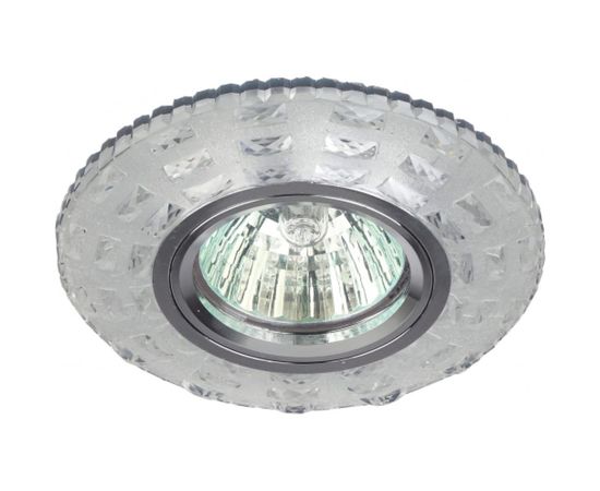 Светильник ЭРА DK LD8 SL/WH декор cо светодиодной подсветкой MR16, прозрачный Б0028083 