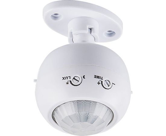 Поворотный датчик движения FERON SEN16 1200W 8m, 120 гориз., 360 верт., белый 22074 