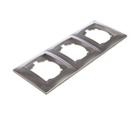 Трехпостовая вертикальная рамка, серебристый металлик TDM Лама SQ1815-0234 