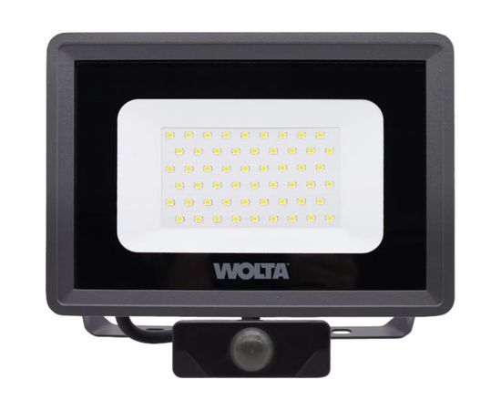 Светодиодный прожектор WOLTA 50Вт 5700К IP65 с датчиком движения 4500 лм WFL-50W/06S 