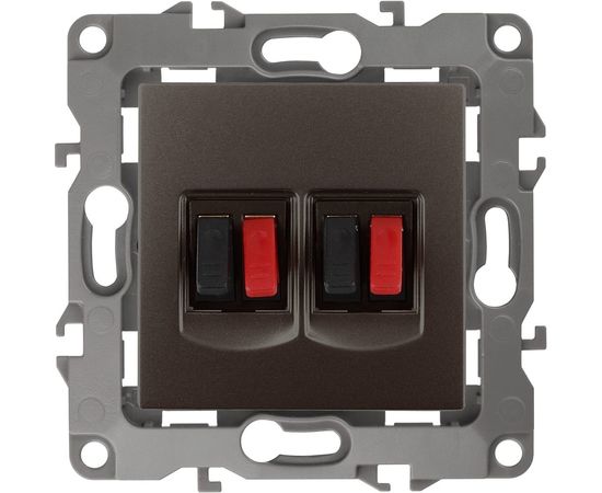 Двойная аудио розетка ЭРА 12-3112-13 IP20, 12, бронза Б0027468 