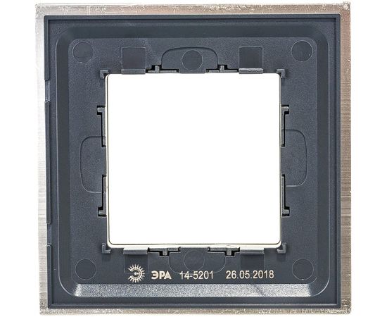 Рамка ЭРА 14-5201-04 на 1 пост, металл, Elegance, шампань+шампань Б0034542 – изображение 2