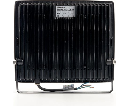 Светодиодный прожектор 2835 SMD 150W 6400K IP65 AC220V/50Hz, черный с матовым стеклом Feron LL-923 32104 – изображение 2