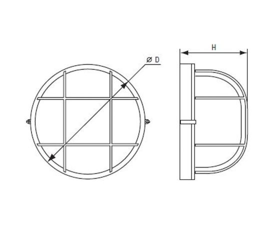 Влагозащищенный светильник Navigator 94 815 NBL-R1-100-E27/BL НПБ 1101 черный круг 100Вт IP54 4607136948150 51026 – изображение 2