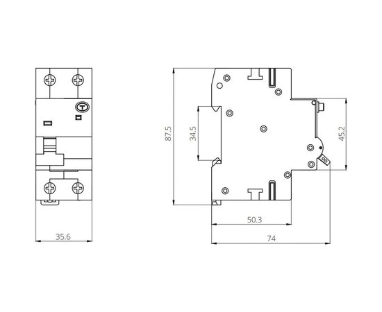 Дифференциальный автомат Iskra KAFI2-C-32/0.3 3838733083949 – изображение 2