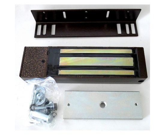 Электромагнитный замок без электроники ACCORDTEC 500 кг, 12V DC, 0.55 A, 270x75x45 ML-194K (б/э) – изображение 3