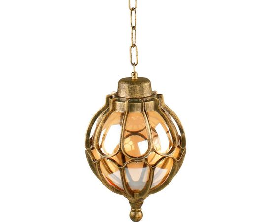 Садово-парковый светильник, круглый на цепочке 60W 230V E27, черное золото Feron PL3705 11369 – изображение 3