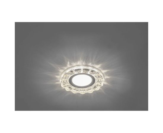 Встраиваемый потолочный светильник FERON со светодиод подсветкой, прозрач, хром, CD912 28919 – изображение 3