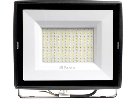 Светодиодный прожектор 2835 SMD 150W 6400K IP65 AC220V/50Hz, черный с матовым стеклом Feron LL-923 32104 – изображение 3