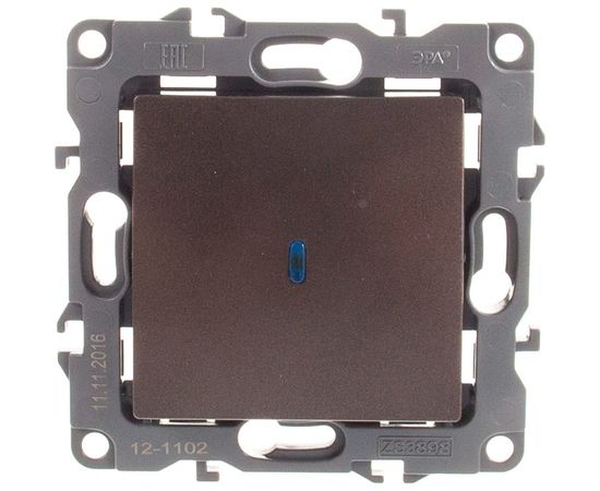Выключатель с подсветкой ЭРА 12-1102-13 10АХ-250В, IP20, бронза Б0019281 – изображение 3