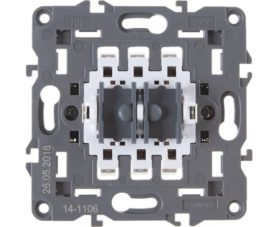 Двойной переключатель ЭРА Elegance 10АХ-250В, IP20, шампань 14-1106-04 Б0034246 – изображение 3