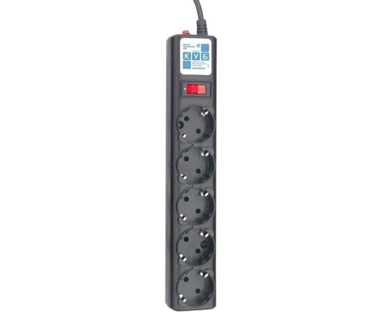 Фильтр-удлинитель B 5м 5роз. черный Power Cube SPG-B-15-BLACK – изображение 4