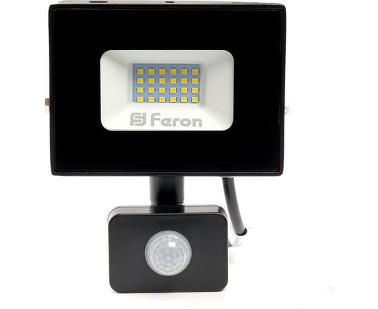 Светодиодный прожектор FERON LL-907 с датчиком 30W 6400K 230V черный IP44 153*178*54мм 29557 – изображение 4