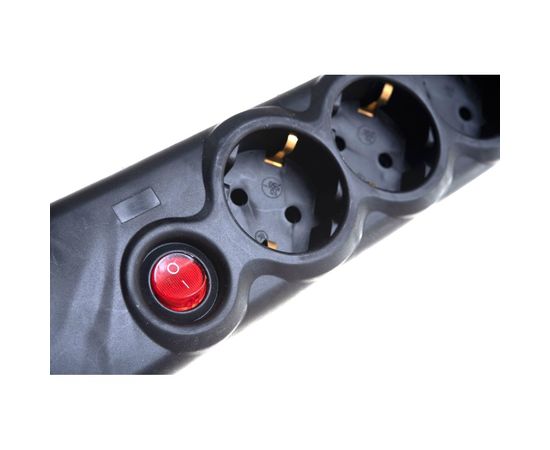 Сетевой фильтр Радист РВС 16-005 10 А 5 гн с кнопкой и автоматом ПВС 3х0,75 3м чёрный 4593 – изображение 4