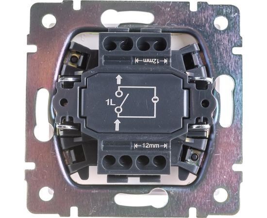 Одноклавишный выключатель WERKEL, W1110101, с подсветкой, белый a051110 – изображение 5