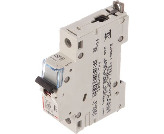 Автоматический выключатель Legrand DX3-E C40 1П 6000/6kA 407267 – изображение 5