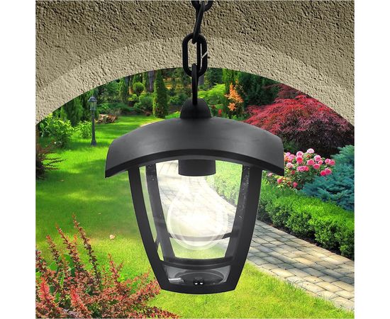 Садово-парковый светильник ЭРА 4 грани, черный, подвесной Б0051193 – изображение 6