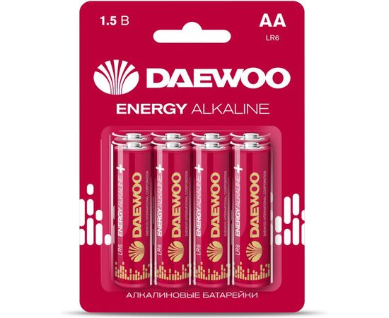 Алкалиновая батарейка DAEWOO LR 6 ENERGY Alkaline 2021 BL-8 5031081 