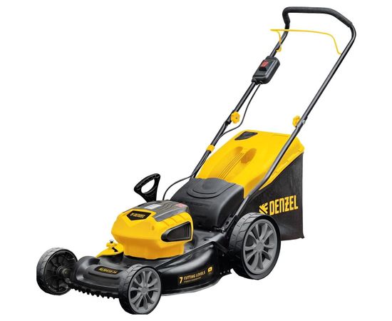 Аккумуляторная бесщеточная газонокосилка Denzel RLM450-36 Li-ion, 36 В, 4 Ач 58910 