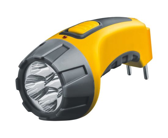 Фонарь Navigator, NPT-CP03-ACCU, пластик, 4LED, прямой, зарядка, аккумулятор 4В, 500мАч 94951 