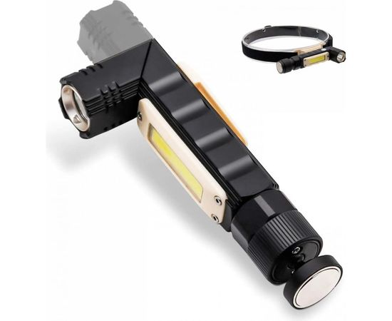 Аккумуляторный налобный фонарь Focusray 2100 трансформер 10W COB 890033 