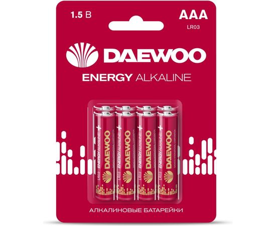 Алкалиновая батарейка DAEWOO LR03 ENERGY Alkaline 2021 BL-8 5031111 