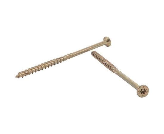 Шуруп Rusconnect CS 03560 с/нарез. д/дерева, потай, 3,5х60, 200 шт. Желтый цинк 313560 