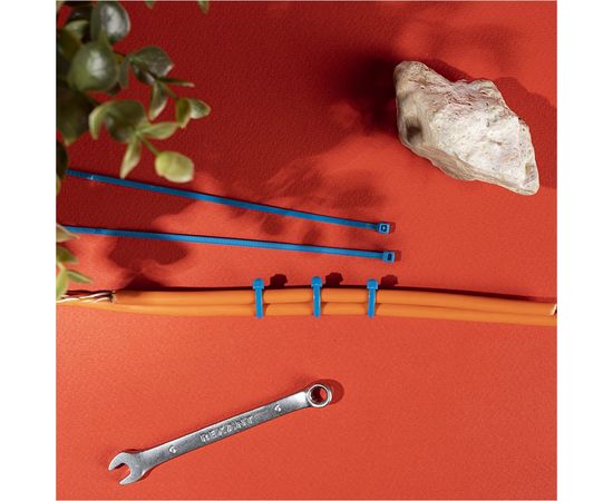 Хомут REXANT nylon, 150х2.5 мм, 25 шт, синий 07-0155-25 – изображение 2