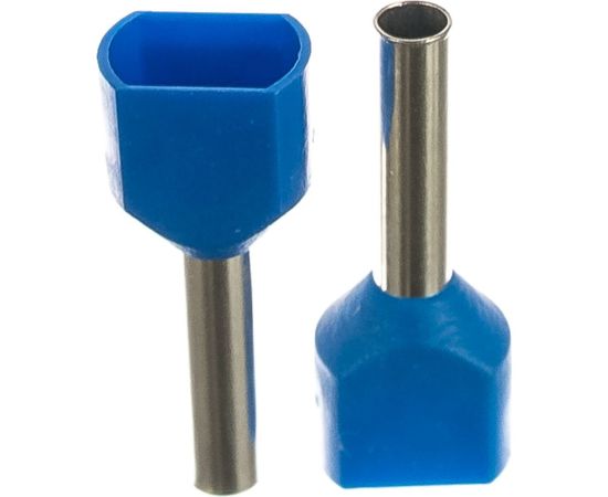Наконечник IEK НШвИ, 2x2.5-12, ИЭК, НГИ2, 100шт, синий UTE10-D3-3-100 – изображение 2