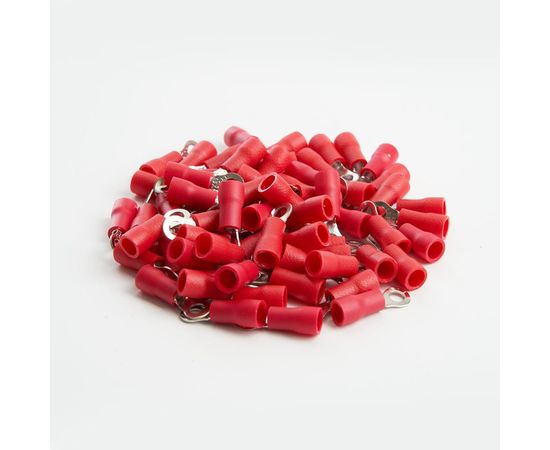 Кольцевой изолированный наконечник STEKKER М3 0,5-1,5 - 0,6 мм, красный 39415 – изображение 2