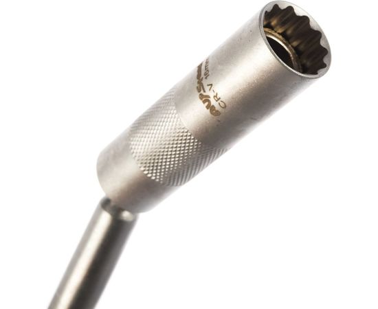 Головка свечная тонкостенная 12-гранная с длинным карданом, магнитом (16 мм; 3/8DR) AV Steel AV-511716 – изображение 2