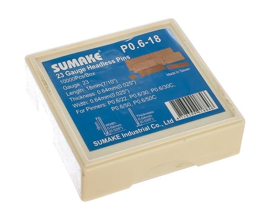 Шпильки Р0,6-18 10000 шт. для шпилькозабивного пистолета Р0,6/20-30 SUMAKE 30416 – изображение 2