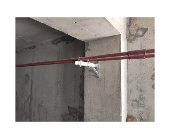 Консольный кронштейн LUCKY Guy с опорой L=250 мм, окрашенный RAL 7035 100 04 250 1 – изображение 3