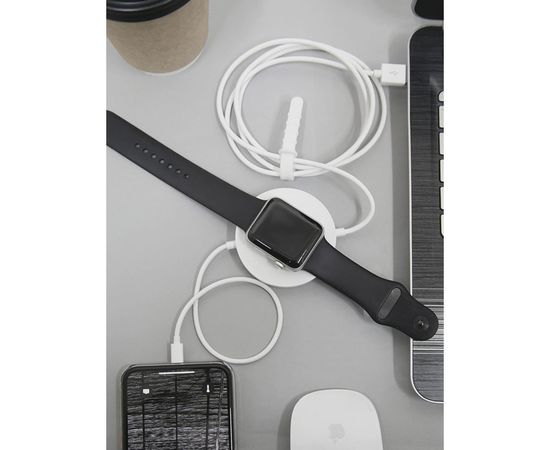 Беспроводная зарядка USAMS US-CC096 с кабелем USB - Lightning, 2A, белый CC96WH02 УТ000019964 – изображение 3