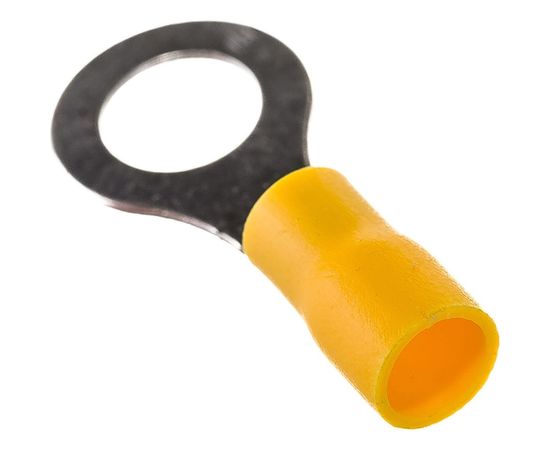 Кольцевой изолированный наконечник STEKKER М8 4-6 - 0,6 мм, желтый 39423 – изображение 6