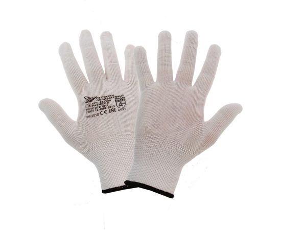Нейлоновые перчатки FORT 1403 белые 10006961 