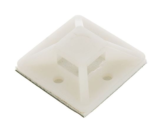 Монтажные самоклеящиеся площадки FORTISFLEX ПМС 25х25 белый 100шт 49445 