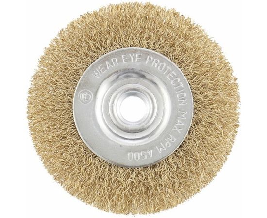 Щетка плоская латунированная для УШМ (125 мм; М14) MATRIX 74651 