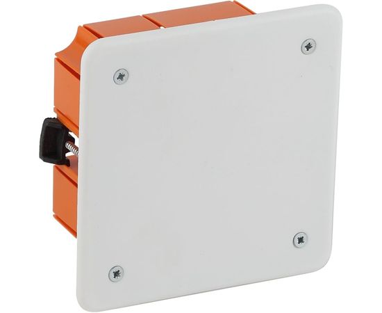 Распаячная коробка ЭРА KRP, 120х92х45мм, для полых стен, саморезы, пластиковые лапки, крышка Б0047262 