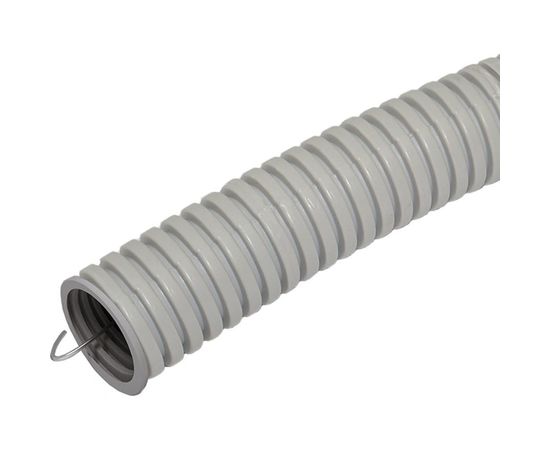 Гофрированная труба ЭРА ПВХ серый d 16мм с зонд. легкая 50м Б0042995 
