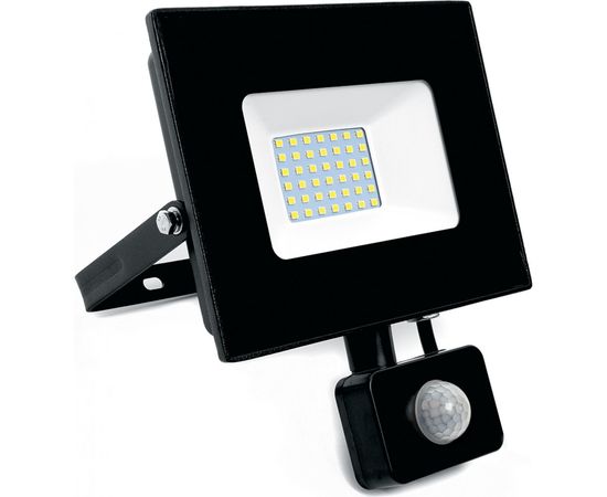 Светодиодный прожектор FERON LL-908 с датчиком 50W 6400K 230V черный IP44 198*213*55мм 29558 
