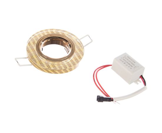 Точечный светильник Gauss Backlight золотые нити/золото Gu5.3 LED подсветка 2700K BL080 