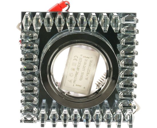 Точечный светильник Gauss Backlight черный/кристалл/хром Gu5.3 LED подсветка 2700K BL031 