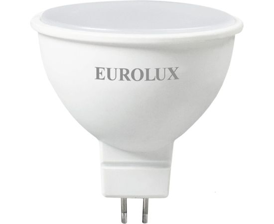 Светодиодная лампа Eurolux LL-E-MR16-7W-230-2,7K-GU5.3, рефлектор, 7Вт, теплый белый, GU5.3/ 76/2/23 