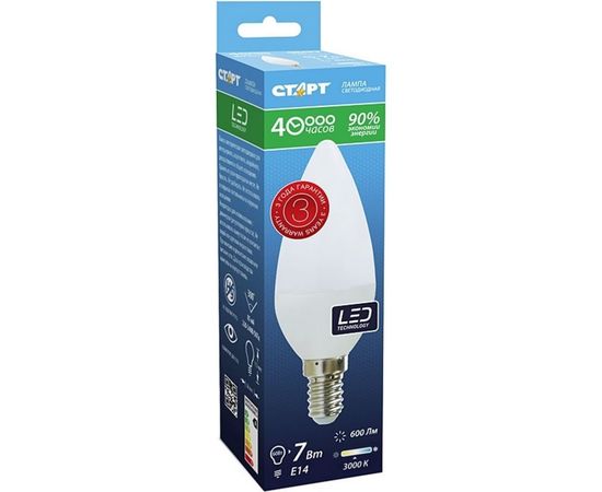 Светодиодная лампа СТАРТ LEDCandleE14 7W 30 – изображение 2