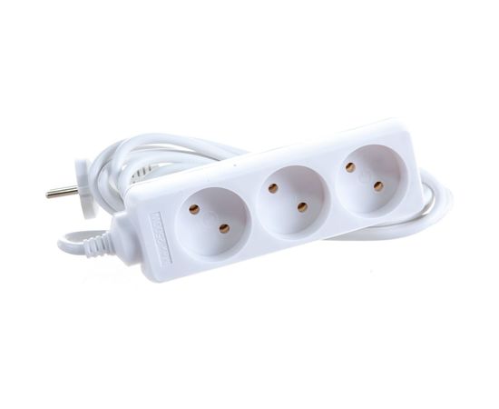 Бытовой удлинитель General Lighting Systems 3-местый, пластик 10А, длина 3м. GES-10-2x075-3-3m 470013 – изображение 2